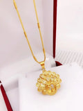 European Peacock 24KT Pendant Charm for Women Party Wedding Gift