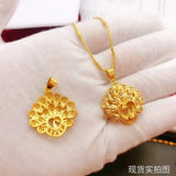 European Peacock 24KT Pendant Charm for Women Party Wedding Gift