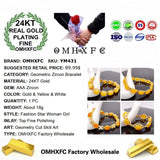 European Fine Zircon 24KT Bracelet for Women - YM431