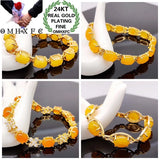 European Fine Zircon 24KT Bracelet for Women - YM431
