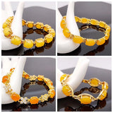European Fine Zircon 24KT Bracelet for Women - YM431