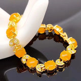 European Fine Zircon 24KT Bracelet for Women - YM431