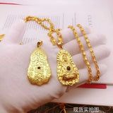 European Woman Man Party Birthday Wedding Gift GUANYIN 24KT Pendant Charm