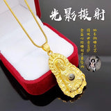 European Woman Man Party Birthday Wedding Gift GUANYIN 24KT Pendant Charm