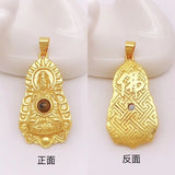 European Woman Man Party Birthday Wedding Gift GUANYIN 24KT Pendant Charm