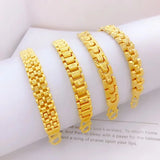 European Fine Woman Party Birthday Watch Chain 24KT Bracelet