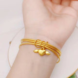 European Hot Woman Party Birthday Wedding Gift 24KT Bracelet Bangle