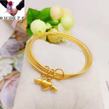 European Hot Woman Party Birthday Wedding Three Life Heart Bracelet Bangle