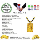 European Fine 24KT Pendant Necklace for Party Birthday Wedding