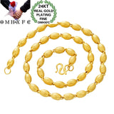OMHXFC NL227 Olive Beads 24KT Chain Necklace