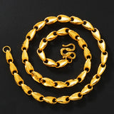 European Fine Man Party Gift Melon Seeds Beads Chain Necklace