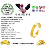 24KT Gold Bracelet with Chinese Words for Birthday Wedding Gift
