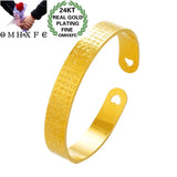 24KT Gold Bracelet with Chinese Words for Birthday Wedding Gift