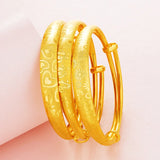 European Hot Fine Woman Girl Party 24KT Bracelet Bangle