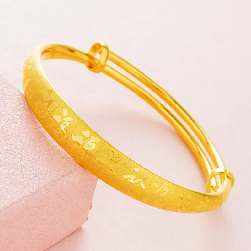 European Hot Fine Woman Girl Party 24KT Bracelet Bangle