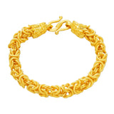 European Dragon Head Chain 24KT Bracelet Bangle