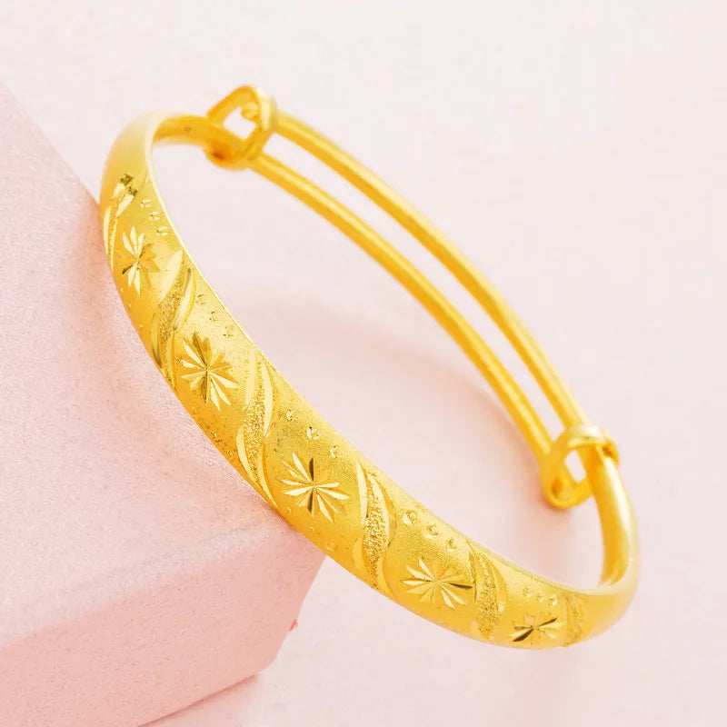 24KT Phoenix Bracelet Bangle for European Hot Girl Party Birthday Wedding