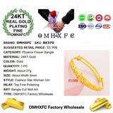 24KT Phoenix Bracelet Bangle for European Hot Girl Party Birthday Wedding
