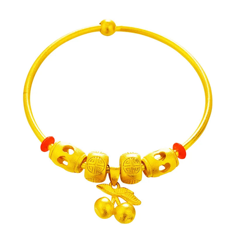 European Hot Fine Woman Girl Party Birthday Wedding Cherry Beads Bracelet