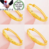 European Hot Fine Woman Girl Phoenix 24KT Bracelet Bangle