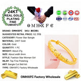 European Hot Fine Woman Girl Phoenix 24KT Bracelet Bangle