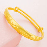 European Hot Fine Woman Girl Phoenix 24KT Bracelet Bangle