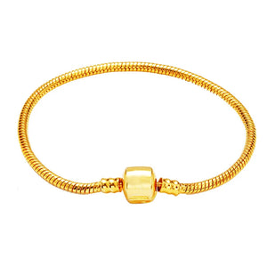 European Fine Woman Party Gift 24KT Snake Bracelet