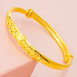 Vintage Peacock 24KT Bracelet Bangle for Women