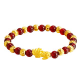 Vintage PIXIU 24KT Beads Chain Bracelet