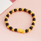 Vintage PIXIU 24KT Beads Chain Bracelet