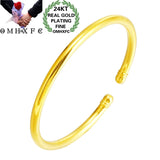 European Hot Fine Woman Girl 24KT Bracelet Bangle