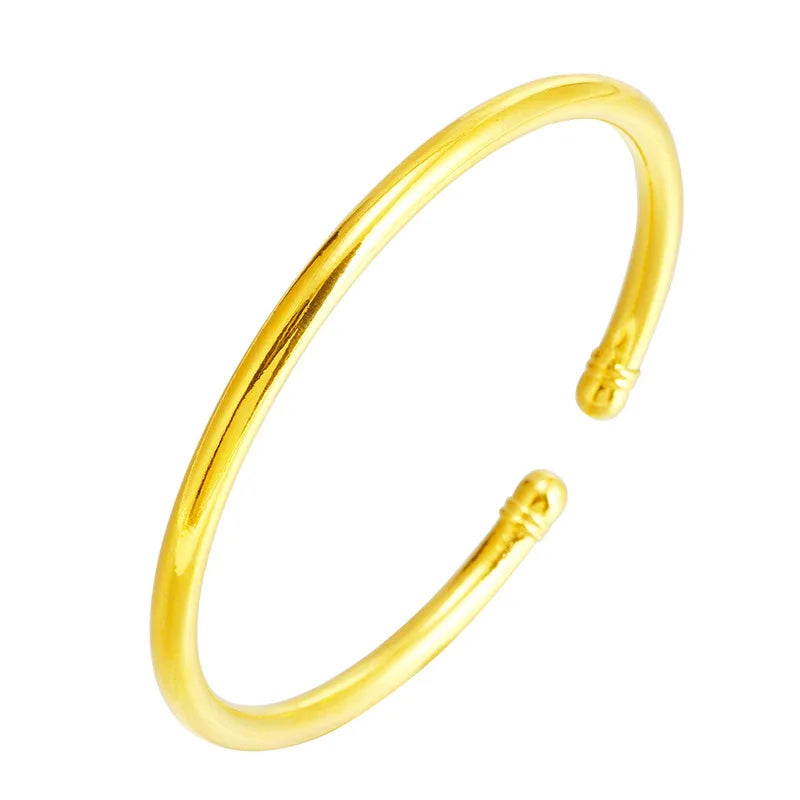 European Hot Fine Woman Girl 24KT Bracelet Bangle