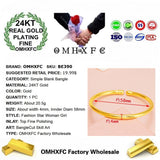 European Hot Fine Woman Girl 24KT Bracelet Bangle