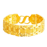 BE391 20mm Wide Watch Chain 24KT Bracelet
