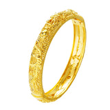Dragon Phoenix 24KT Bracelet Bangle Fine Woman Party Gift