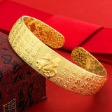 BE398 European Fine Woman Mother Party Birthday Wedding Gift Wide Star Bracelet