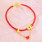 European Hot Fine Woman Mother Party Birthday Wedding Gift LOVE Heart Bracelet
