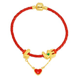 European Hot Fine Woman Mother Party Birthday Wedding Gift LOVE Heart Bracelet