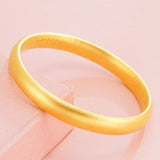European Hot Fine Woman Mother Party Birthday Wedding Gift 24KT Bracelet Bangle
