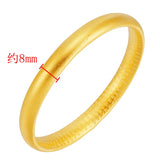 European Hot Fine Woman Mother Party Birthday Wedding Gift 24KT Bracelet Bangle