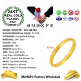 European Hot Fine Woman Mother Party Birthday Wedding Gift 24KT Bracelet Bangle