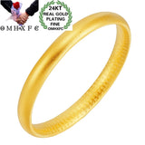European Hot Fine Woman Mother Party Birthday Wedding Gift 24KT Bracelet Bangle