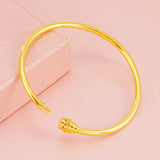 European Hot Thin 520 Lock 24KT Bracelet Bangle