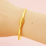 European Hot Thin 520 Lock 24KT Bracelet Bangle