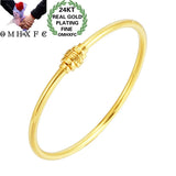 European Hot Thin 520 Lock 24KT Bracelet Bangle