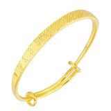 European Fine Woman Mother Party Birthday Wedding Gift LOVE 24KT Bracelet Bangle