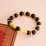 Vintage PIXIU Beads Chain 24KT Bracelet