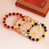 Vintage PIXIU Beads Chain 24KT Bracelet