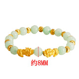 Vintage PIXIU Beads Chain 24KT Bracelet