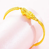 European Vintage PIXIU Coin 24KT Bracelet Bangle